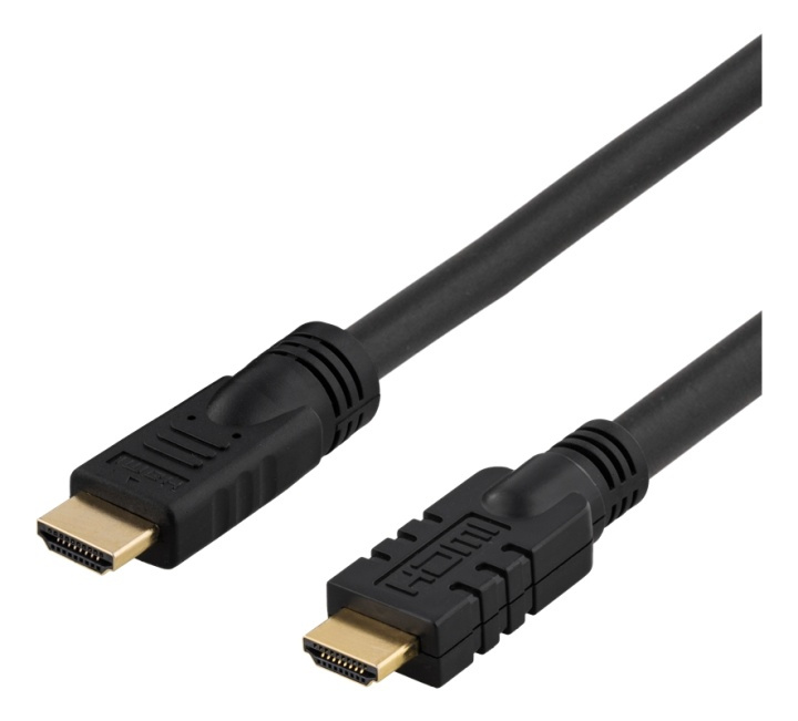 DELTACO aktiiv. HDMI-kaapeli, HDMI High Speed with Ethernet, 4K, UHD ryhmässä KODINELEKTRONIIKKA / Kaapelit & Sovittimet / HDMI / Kaapelit @ TP E-commerce Nordic AB (38-17418)