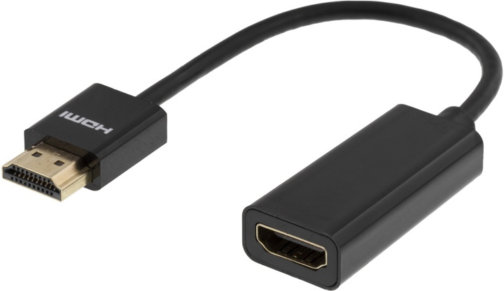 DELTACO ohut HDMI-kaapeli, 19-pin ur-19-pin na, 10cm, musta ryhmässä KODINELEKTRONIIKKA / Kaapelit & Sovittimet / HDMI / Kaapelit @ TP E-commerce Nordic AB (38-17511)