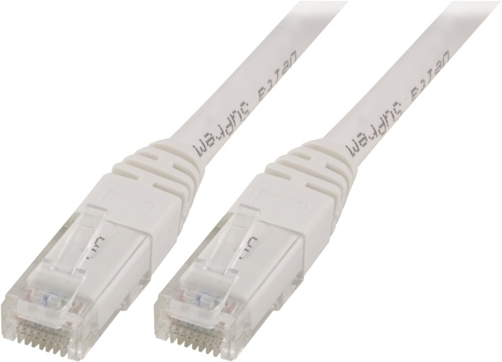 UTP Cat.5e laitekaapeli, 2m, valkoinen ryhmässä TIETOKOONET & TARVIKKEET / Kaapelit & Sovittimet / Verkko / Cat5e @ TP E-commerce Nordic AB (38-17568)