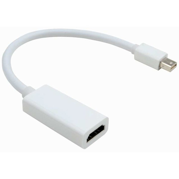 mini DisplayPort till HDMI adapter med ljud (Vit) ryhmässä KODINELEKTRONIIKKA / Kaapelit & Sovittimet / HDMI / Sovittimet @ TP E-commerce Nordic AB (38-1842)