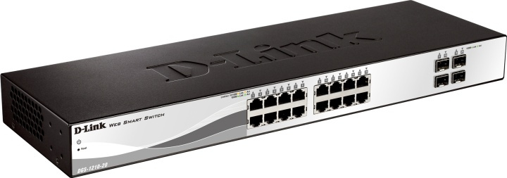 D-Link 16x 10/100/1000 Base-T ports with 4 x 1000Base-T /SFP port ryhmässä TIETOKOONET & TARVIKKEET / Verkko / Kytkimet / 10/100/1000Mbps @ TP E-commerce Nordic AB (38-18430)