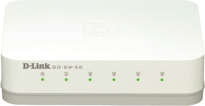 D-link 5-Port Gigabit Easy Desktop Switch, kytkin 5x10/100/1000, musta ryhmässä TIETOKOONET & TARVIKKEET / Verkko / Kytkimet @ TP E-commerce Nordic AB (38-18447)