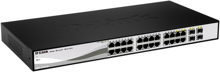 D-Link kytkin 24x10/100/1000Mbps, Layer2, 4xSFP ryhmässä TIETOKOONET & TARVIKKEET / Verkko / Kytkimet @ TP E-commerce Nordic AB (38-18462)