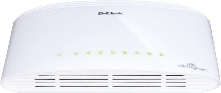 D-Link kytkin, 8x10/100/1000Mbps, RJ45, pöytämalli. ryhmässä TIETOKOONET & TARVIKKEET / Verkko / Kytkimet @ TP E-commerce Nordic AB (38-18466)