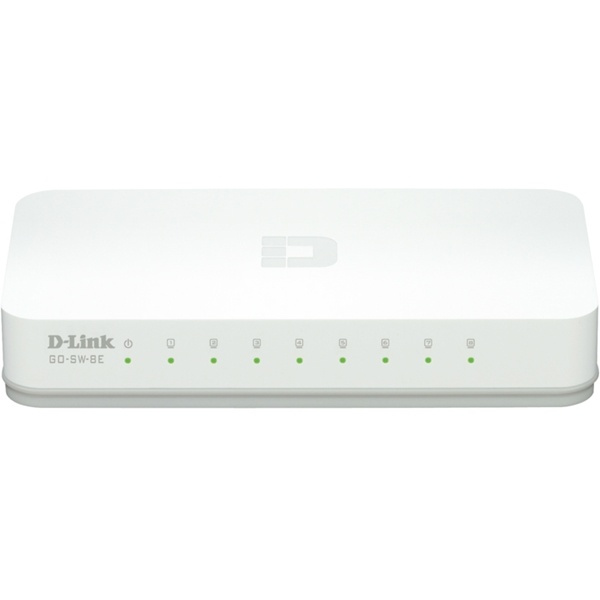 D-Link Fast Ethernet Easy Desktop Switch, 8-port 10/100 Mbps, white ryhmässä TIETOKOONET & TARVIKKEET / Verkko / Kytkimet @ TP E-commerce Nordic AB (38-18486)