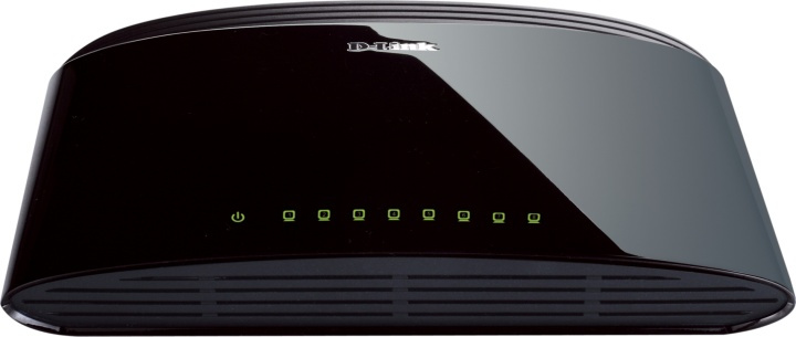 D-Link kytkin 8x10/100Mbps, NWay, uplink, pöytämalli ryhmässä TIETOKOONET & TARVIKKEET / Verkko / Kytkimet / 10/100Mbps @ TP E-commerce Nordic AB (38-18491)