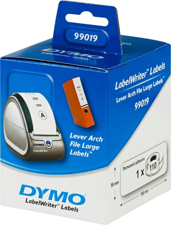 DYMO LabelWriter pitkä valkoinen arkistointarra, 59x190mm 110kpl ryhmässä TIETOKOONET & TARVIKKEET / Tulostimet & Tarvikkeet / Tulostimet / Tarratulostimet & Tarvikkeet / Etiketit @ TP E-commerce Nordic AB (38-18591)