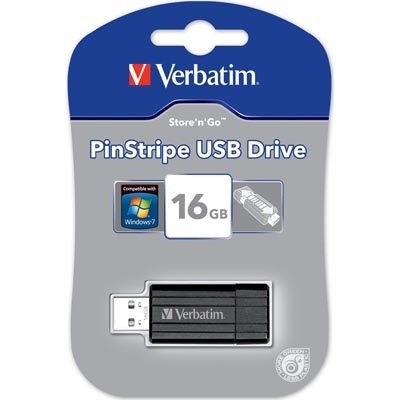 Verbatim Store-N-Go PinStripe 16GB (49063) ryhmässä KODINELEKTRONIIKKA / Tallennusvälineet / USB-muistitikku / USB 2.0 @ TP E-commerce Nordic AB (38-1883)