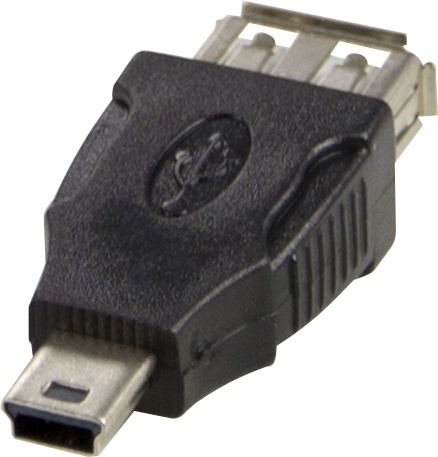 DELTACO USB-sovitin Tyyppi A-naaras - Tyyppi Mini-B uros, musta ryhmässä TIETOKOONET & TARVIKKEET / Kaapelit & Sovittimet / USB / Mini-USB / Sovittimet @ TP E-commerce Nordic AB (38-18988)