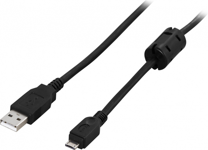 DELTACO USB 2.0 kabel Typ A hane - Typ Micro A hane 2m, svart (USB-361S) ryhmässä TIETOKOONET & TARVIKKEET / Kaapelit & Sovittimet / USB / Micro-USB @ TP E-commerce Nordic AB (38-19036)