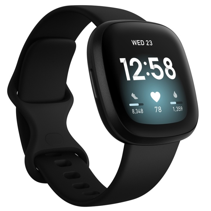 Fitbit Versa 3, Black ryhmässä URHEILU, VAPAA-AIKA JA HARRASTUS / Urheilu- ja sykekellot / Älykellot @ TP E-commerce Nordic AB (38-19824)