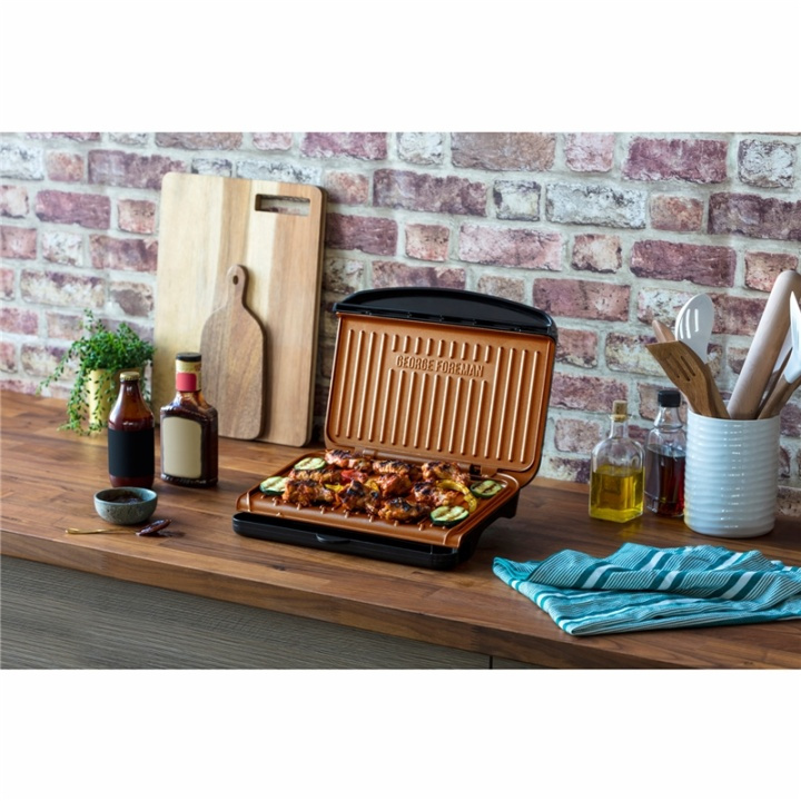 George Foreman Elgrill 25811-56 Fit Grill Cop ryhmässä KOTI, TALOUS JA PUUTARHA / Kodinkoneet / Leivänpaahtimet & Leipägrillit / Pöytägrillit ja Raclette @ TP E-commerce Nordic AB (38-20617)