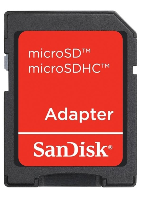 SanDisk microSD/microSDHC-sovitin ryhmässä KODINELEKTRONIIKKA / Tallennusvälineet / Muistikortit / Sovittimet @ TP E-commerce Nordic AB (38-2138)