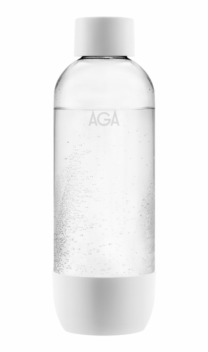AGA AQVIA PET-pullo, 1L (Valkoinen) ryhmässä KOTI, TALOUS JA PUUTARHA / Kodinkoneet / Vesi ja mehu / Hiilihapotuslaitteet / Tarvikkeet @ TP E-commerce Nordic AB (38-21822)