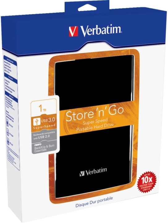 Verbatim Store\'n\'Go, ulkoinen kiintolevy, 1TB, 2,5