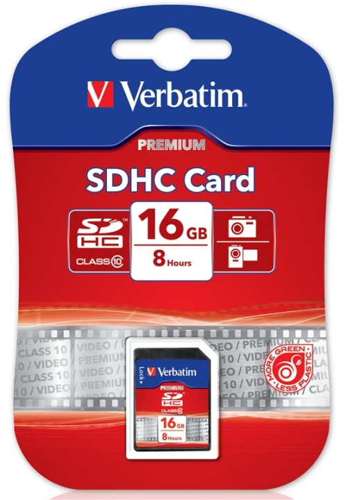 Verbatim muistikortti, SDHC Class 10, 16GB ryhmässä KODINELEKTRONIIKKA / Tallennusvälineet / Muistikortit / SD/SDHC/SDXC @ TP E-commerce Nordic AB (38-23435)