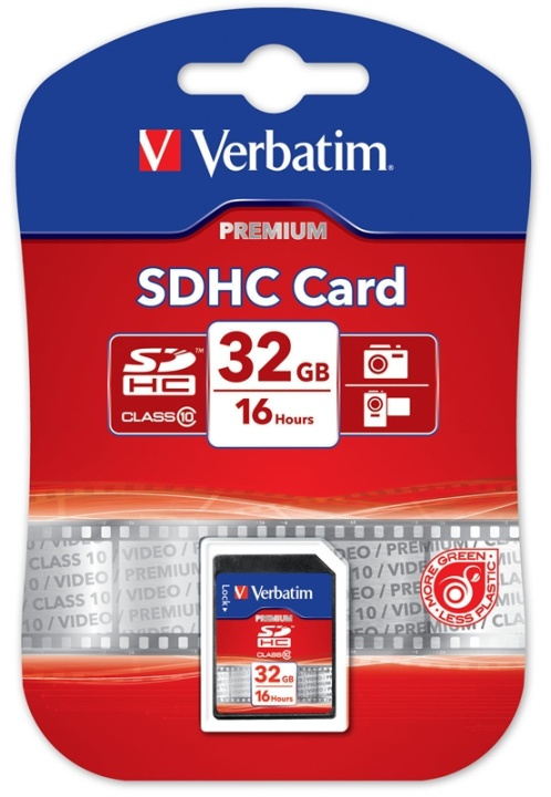 Verbatim muistikortti, SDHC Class 10, 32GB ryhmässä KODINELEKTRONIIKKA / Tallennusvälineet / Muistikortit / SD/SDHC/SDXC @ TP E-commerce Nordic AB (38-23465)