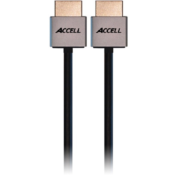 ACCELL ProULTRA Thin, HDMI-kaapeli, 1.4, ur-ur, 4K, 3D, 1m, musta ryhmässä KODINELEKTRONIIKKA / Kaapelit & Sovittimet / HDMI / Kaapelit @ TP E-commerce Nordic AB (38-23546)