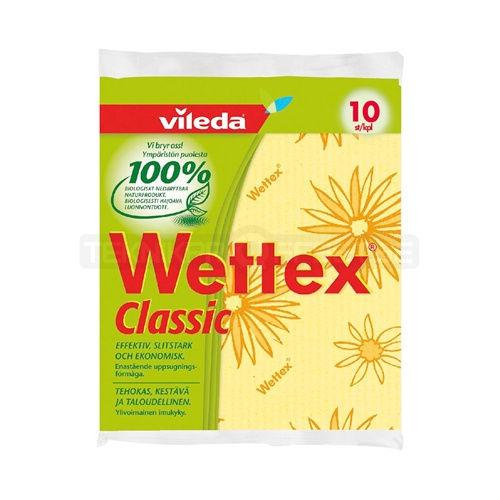 Vileda Wettex tiskirätit 10-pakkaus useissa väreissä ryhmässä KOTI, TALOUS JA PUUTARHA / Siivoustuotteet / Siivoustarvikkeet @ TP E-commerce Nordic AB (38-24468)