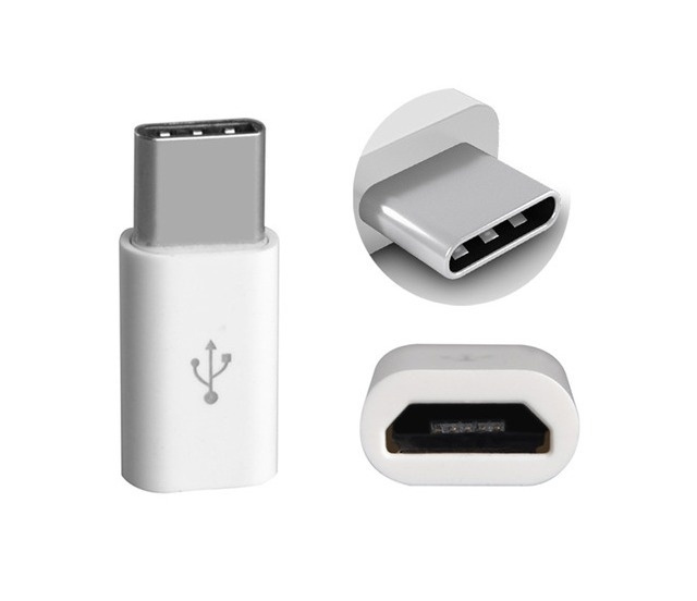 MicroUSB-B USB-C -sovitin ryhmässä ÄLYPUHELIMET JA TABLETIT / Laturit & Kaapelit / Sovittimet @ TP E-commerce Nordic AB (38-24584)