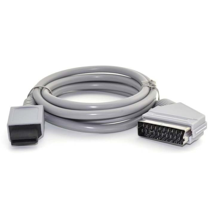 Scart-kaapeli Nintendo Wiille, 1 m ryhmässä KODINELEKTRONIIKKA / Pelikonsolit & Tarvikkeet / Nintendo Wii @ TP E-commerce Nordic AB (38-27258)