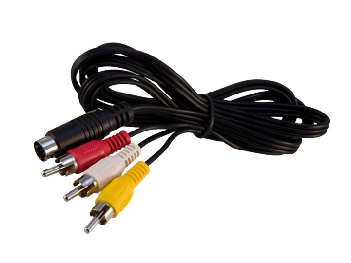 AV-kabel till Mega Drive 2, 1,8 meter ryhmässä KODINELEKTRONIIKKA / Pelikonsolit & Tarvikkeet / SEGA @ TP E-commerce Nordic AB (38-27290)