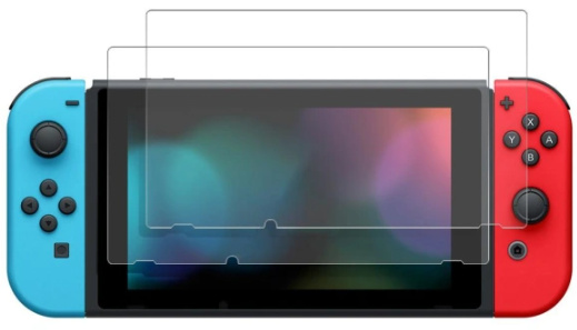2-pack näytönsuoja Nintendo Switchille ryhmässä KODINELEKTRONIIKKA / Pelikonsolit & Tarvikkeet / Nintendo Switch / Tarvikkeet @ TP E-commerce Nordic AB (38-27468PKT)
