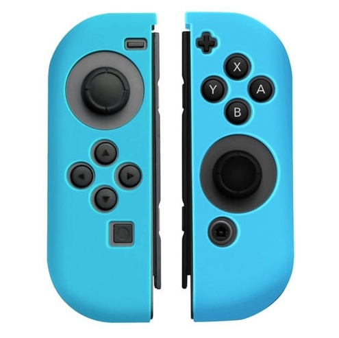 Silikonikahva Joy-Con-ohjaimelle, Nintendo Switch, sininen ryhmässä KODINELEKTRONIIKKA / Pelikonsolit & Tarvikkeet / Nintendo Switch / Tarvikkeet @ TP E-commerce Nordic AB (38-27527)