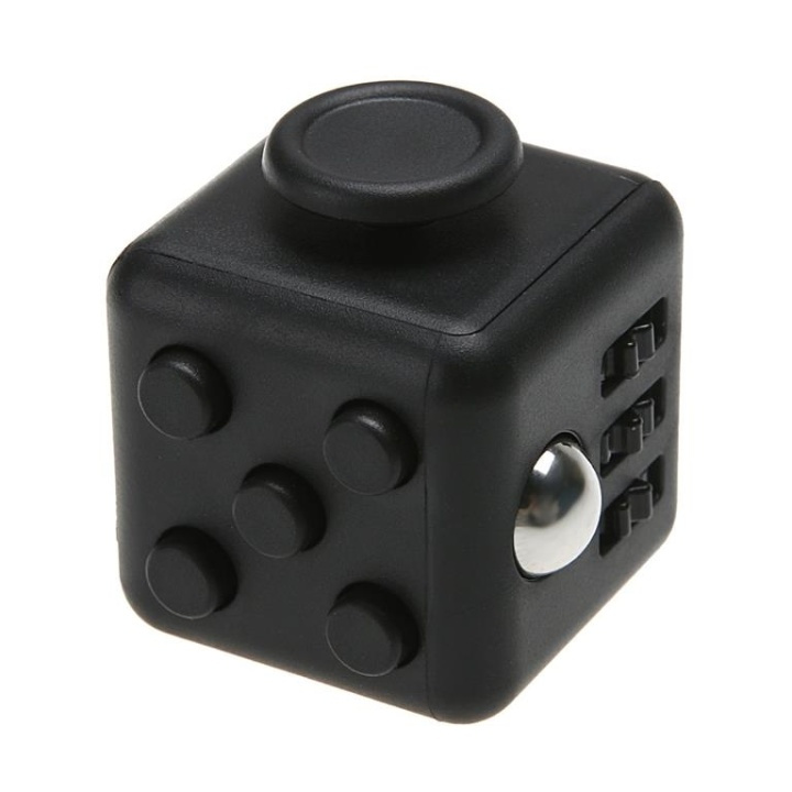 Fidget Cube, musta ryhmässä LELUT, TUOTTEET LAPSILLE JA VAUVOILLE / Leikkikalut, Askartelu &Pelit / Fidget Spinners @ TP E-commerce Nordic AB (38-27571)