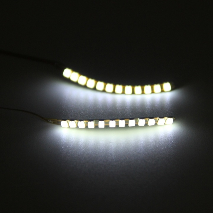 LED-ripset, valaisevat nauhat silmäripsiisi juhliin tai naamiaisiin, valkoinen ryhmässä KAUNEUS JA TERVEYS / Meikit / Silmät ja kulmat / Irtoripset @ TP E-commerce Nordic AB (38-27772)