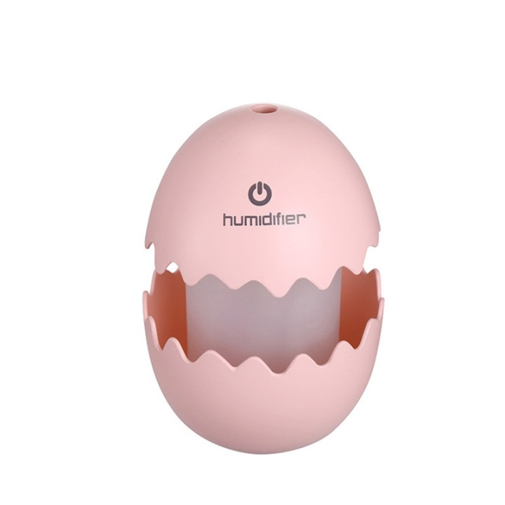 Funny Egg ilmankostutin värikkäällä valaistuksella, Pinkki ryhmässä KOTI, TALOUS JA PUUTARHA / Tuulettimet ja ilmastointilaitteet / Ilmankostutin @ TP E-commerce Nordic AB (38-27779)