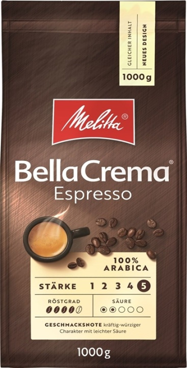 Melitta, Bella Crema Espresso kokonaiset kahvipavut ryhmässä KOTI, TALOUS JA PUUTARHA / Kodinkoneet / Kahvikoneet ja tarvikkeet / Kahvipavut @ TP E-commerce Nordic AB (38-28059)