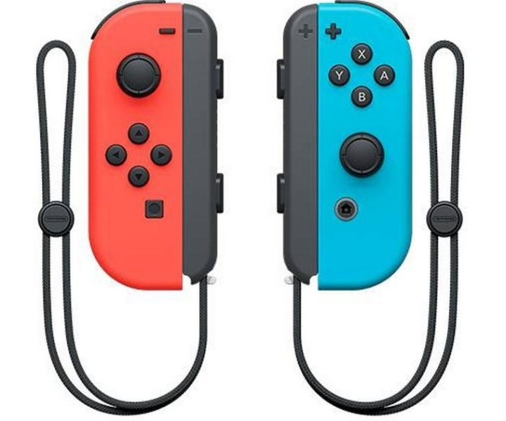 Nintendo Switch Joy-Con Pair - Röd, Blå ryhmässä KODINELEKTRONIIKKA / Pelikonsolit & Tarvikkeet / Nintendo Switch / Tarvikkeet @ TP E-commerce Nordic AB (38-28232)