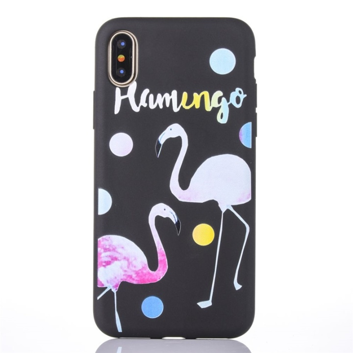 Takakuori iPhone X/XS:lle, Flamingo ryhmässä ÄLYPUHELIMET JA TABLETIT / Puhelimen suojakotelo / Apple / iPhone X/XS / Kuoret @ TP E-commerce Nordic AB (38-28444)