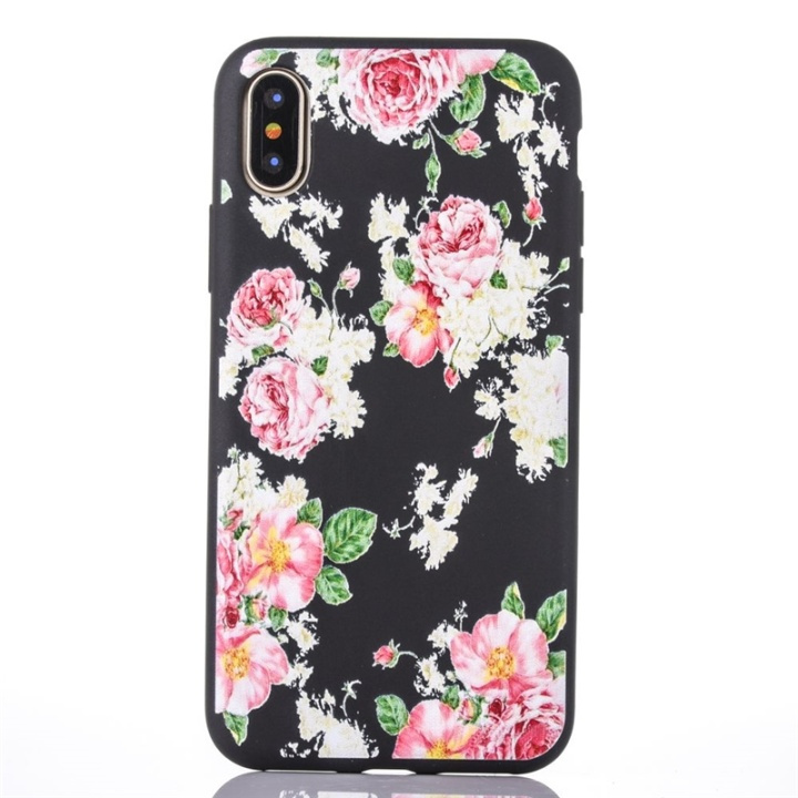 Takakuori iPhone X/XS:lle, Flowers ryhmässä ÄLYPUHELIMET JA TABLETIT / Puhelimen suojakotelo / Apple / iPhone X/XS / Kuoret @ TP E-commerce Nordic AB (38-28446)