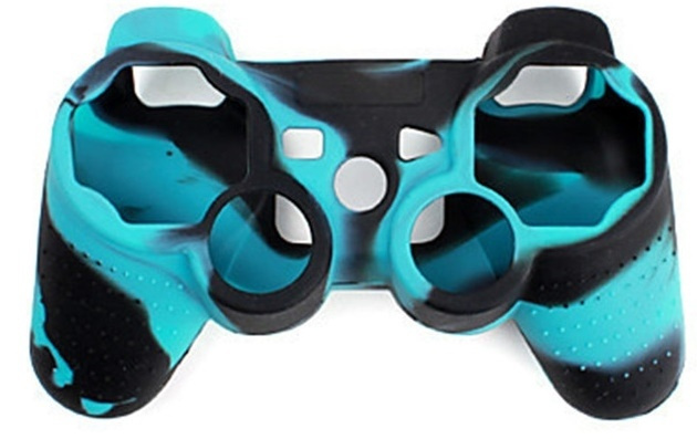 Silikonikahva ohjaimelle, Playstation 3, Camouflage Turquoise ryhmässä KODINELEKTRONIIKKA / Pelikonsolit & Tarvikkeet / Sony PlayStation 3 @ TP E-commerce Nordic AB (38-28495)