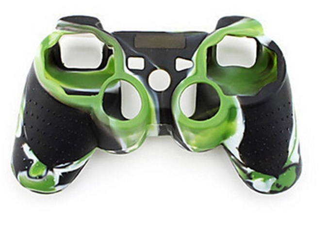 Silikonikahva käsiohjaimelle, Playstation 3, Camouflage Green (naamioitu vihreä) ryhmässä KODINELEKTRONIIKKA / Pelikonsolit & Tarvikkeet / Sony PlayStation 3 @ TP E-commerce Nordic AB (38-28498)