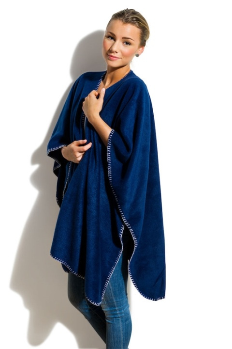 Nightingale Fleece Poncho, Navy ryhmässä KOTI, TALOUS JA PUUTARHA / Sisustus / Peitot @ TP E-commerce Nordic AB (38-28506)