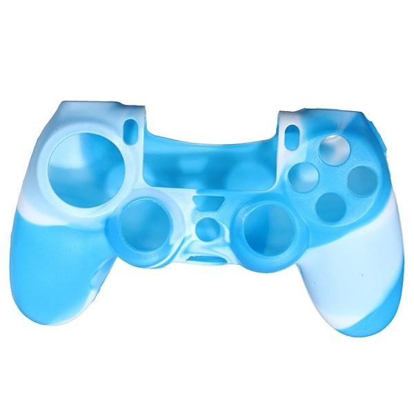Silikonikahva käsiohjaimelle, Playstation 4, Kamoflage sininen, valkoinen ryhmässä KODINELEKTRONIIKKA / Pelikonsolit & Tarvikkeet / Sony PlayStation 4 / Tarvikkeet @ TP E-commerce Nordic AB (38-28606)