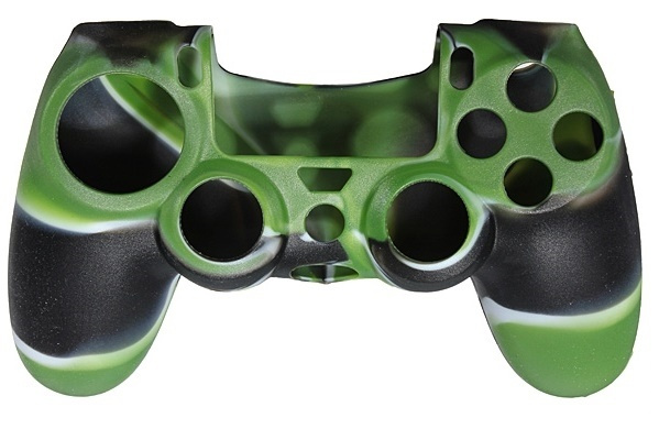 Silikonikahva ohjaimelle, Playstation 4, Camouflage Green ryhmässä KODINELEKTRONIIKKA / Pelikonsolit & Tarvikkeet / Sony PlayStation 4 / Tarvikkeet @ TP E-commerce Nordic AB (38-28611)