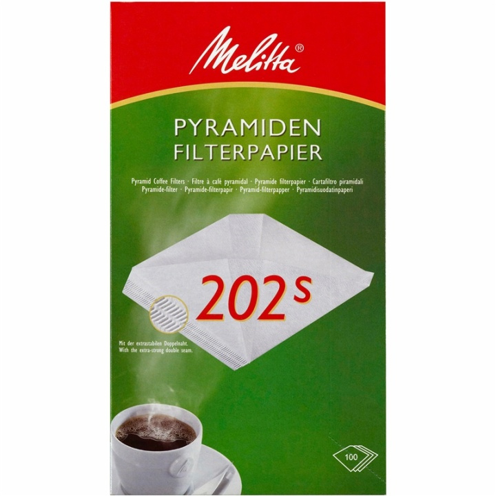 Melitta Kaffefilter 202 100pack 5df ryhmässä KOTI, TALOUS JA PUUTARHA / Kodinkoneet / Kahvikoneet ja tarvikkeet / Kapselit, suodatinpussit & Tarvikkeet @ TP E-commerce Nordic AB (38-28854)