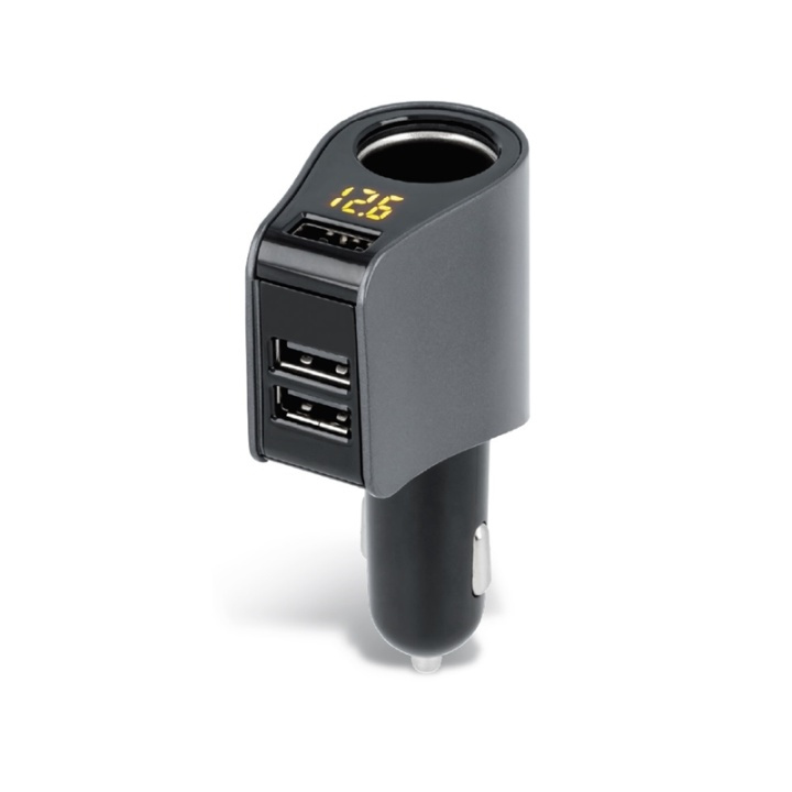 Ikuisesti autolaturi, 3xUSB 3.1A, 12V pistorasia 10A ryhmässä ÄLYPUHELIMET JA TABLETIT / Laturit & Kaapelit / Autolaturi / Autolaturi USB @ TP E-commerce Nordic AB (38-28948)