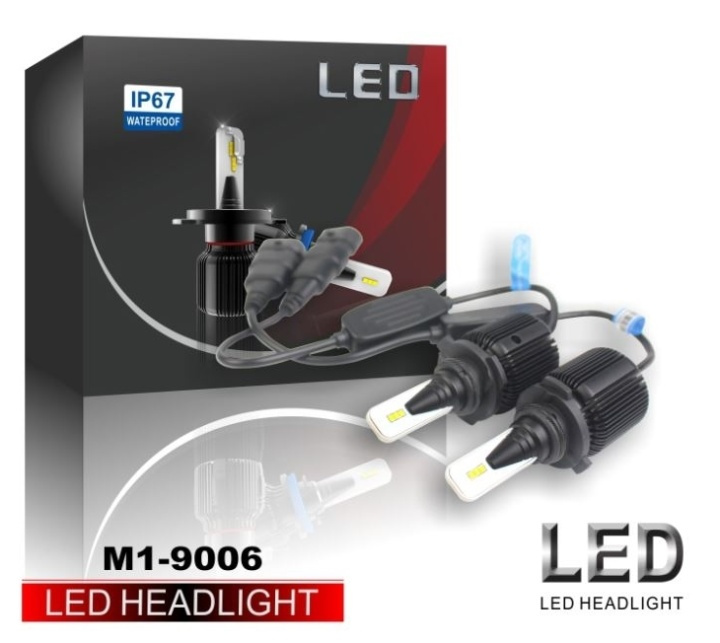 LED-konvertering M1, H8, H9, H11, 20W/lampa, 4000LM, 2-pack ryhmässä AUTO / Auton valot / Pitkät ja lyhyet LED-valot @ TP E-commerce Nordic AB (38-29135)