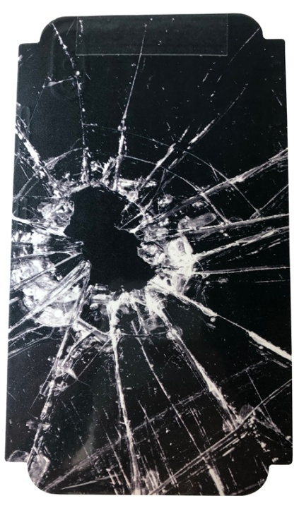 Iho Iphone X/XS:lle Shattered glass - Musta ryhmässä ÄLYPUHELIMET JA TABLETIT / Puhelimen suojakotelo / Apple / iPhone X/XS / Kuoret @ TP E-commerce Nordic AB (38-29212)