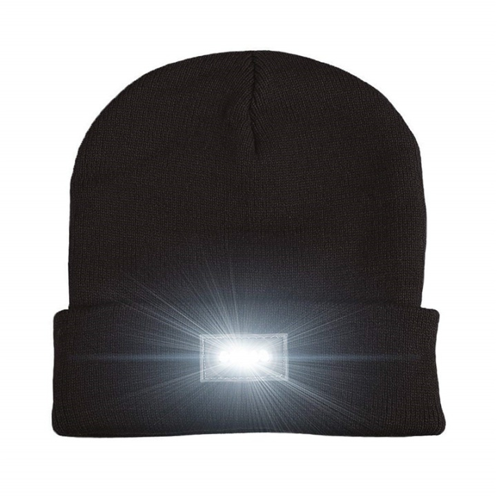 LED-hattu viidellä sisäänrakennetulla valolla - musta ryhmässä URHEILU, VAPAA-AIKA JA HARRASTUS / Taskulamput & Otsalamput / Otsalamput @ TP E-commerce Nordic AB (38-29249)