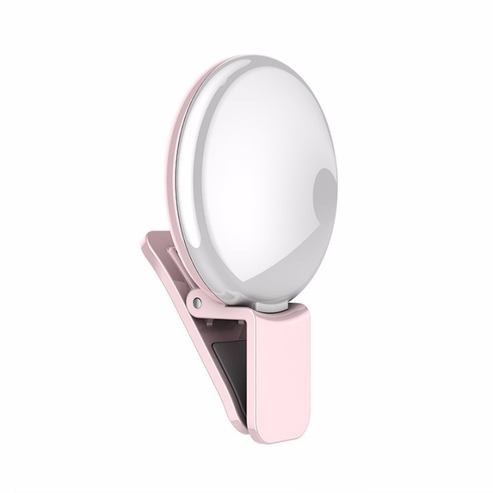 Selfie Light Klipsi - Pinkki ryhmässä ÄLYPUHELIMET JA TABLETIT / Muut tarvikkeet / Gadgets @ TP E-commerce Nordic AB (38-29486)