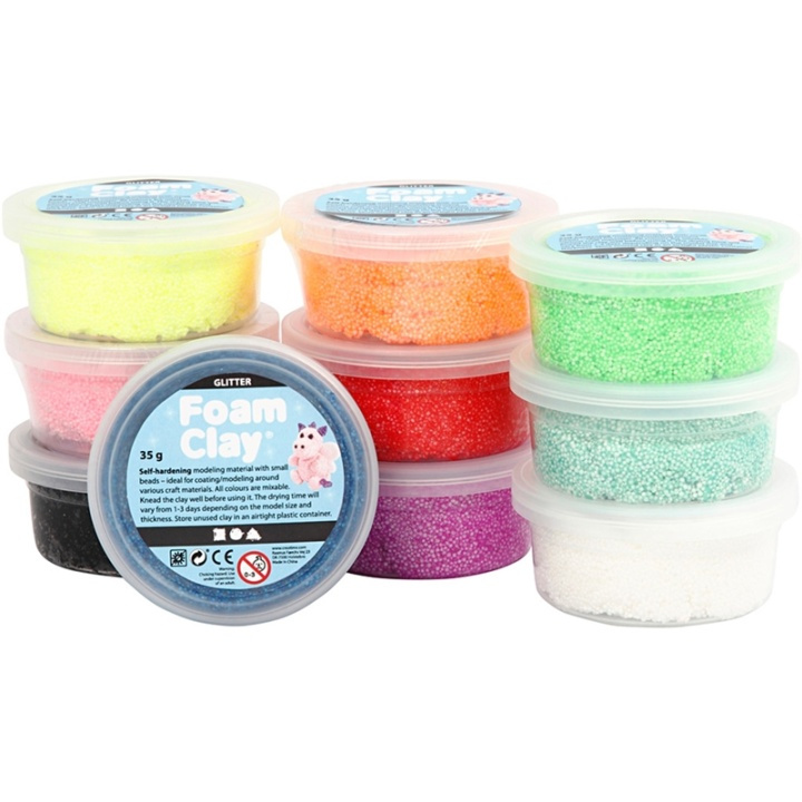 Mixade Färger Glitter 10x35g ryhmässä LELUT, TUOTTEET LAPSILLE JA VAUVOILLE / Leikkikalut, Askartelu &Pelit / Pelaa savea, leikkiä hiekkaa ja tarvikkeita @ TP E-commerce Nordic AB (38-30978)