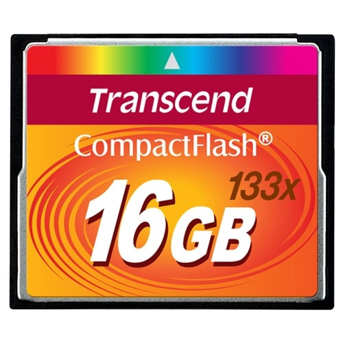 Transcend CompactFlash16GB 133x (TS16GCF133) ryhmässä KODINELEKTRONIIKKA / Tallennusvälineet / Muistikortit / Compact Flash @ TP E-commerce Nordic AB (38-33009)