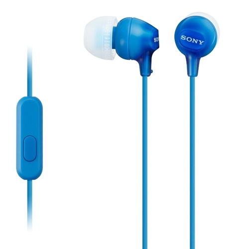 Sony Headset in-ear MDR-EX15AP Blå (MDREX15APLI.CE7) ryhmässä KODINELEKTRONIIKKA / Ääni & Kuva / Kuulokkeet & Tarvikkeet / Kuulokkeet @ TP E-commerce Nordic AB (38-33144)