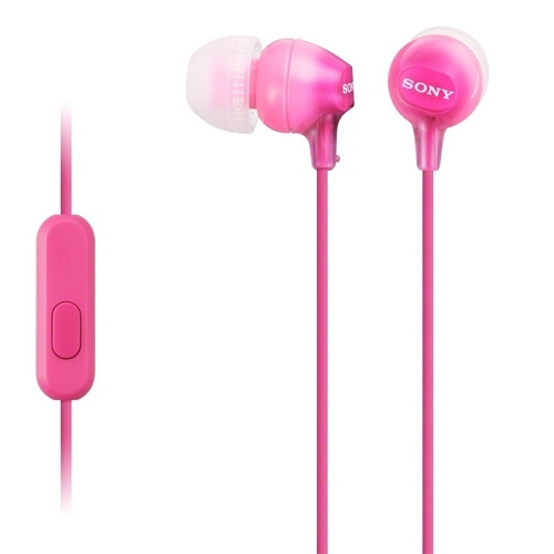 Sony Headset in-ear MDR-EX15AP Rosa (MDREX15APPI.CE7) ryhmässä KODINELEKTRONIIKKA / Ääni & Kuva / Kuulokkeet & Tarvikkeet / Kuulokkeet @ TP E-commerce Nordic AB (38-33145)